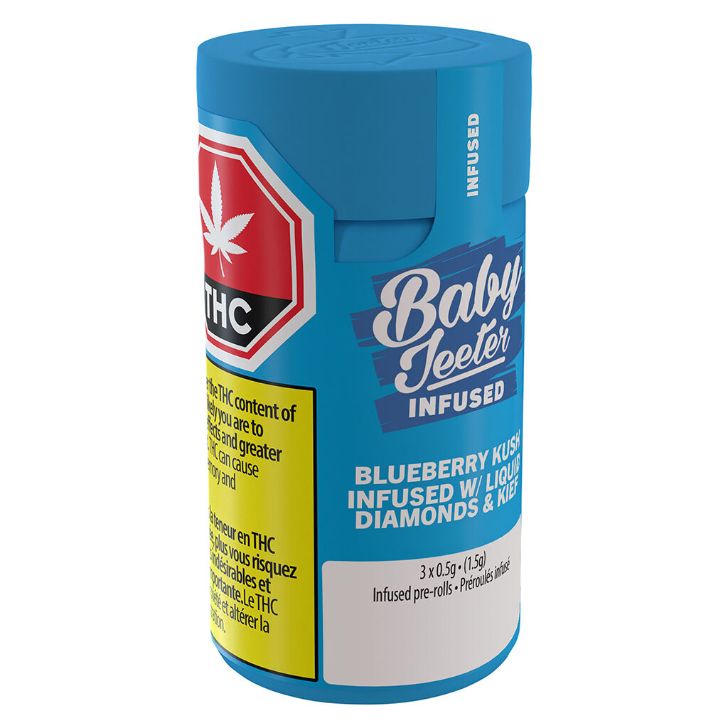 Baby Jeeter - Infused Blueberry Kush Pre-Rolls - 3x0.5g - Image 2
