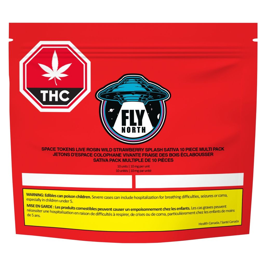FLY NORTH - Space Tokens Live Rosin Wild Strawberry Splash Sativa - 10 x 1 Pack - Image 2
