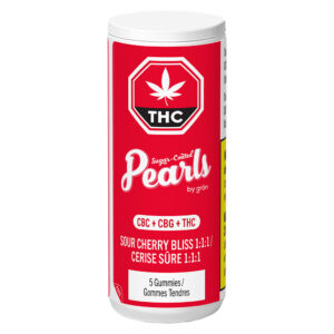 Pearls - Sour Cherry Bliss 1:1:1 CBC/CBG/THC - 5 Pack