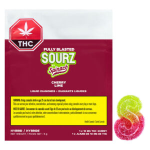 SOURZ by Spinach - Fully Blasted Cherry Lime Gummy - 1 Pack