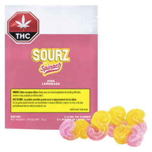 SOURZ by Spinach - Pink Lemonade Gummies - 5 Pack