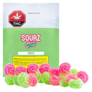 SOURZ by Spinach - Strawberry Kiwi 5:1 CBD+THC Gummies - 10 Pack