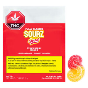 SOURZ by Spinach - Fully Blasted Strawberry Mango Gummy - 1 Pack