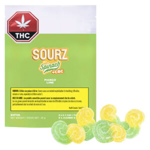 Spinach FEELZ - THC+CBC Mango Lime Soft Chews - 5 Pack