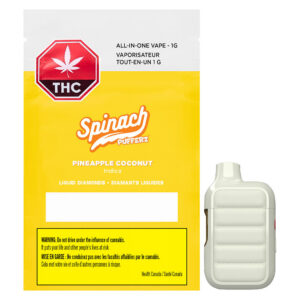 Spinach Pufferz - Pineapple Coconut Liquid Diamonds Disposable Vape - 1g