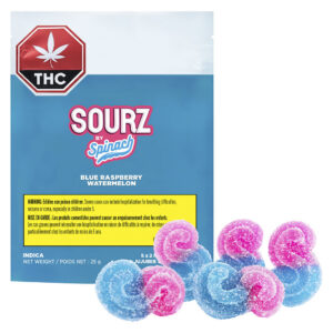 Spinach Sourz - Blue Raspberry Watermelon Indica - 5 Pack
