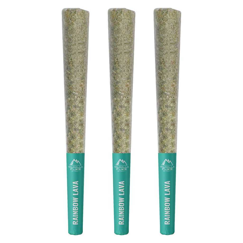 Valhalla Flwr - Rainbow Lava Pre-Rolls - 3x0.5g