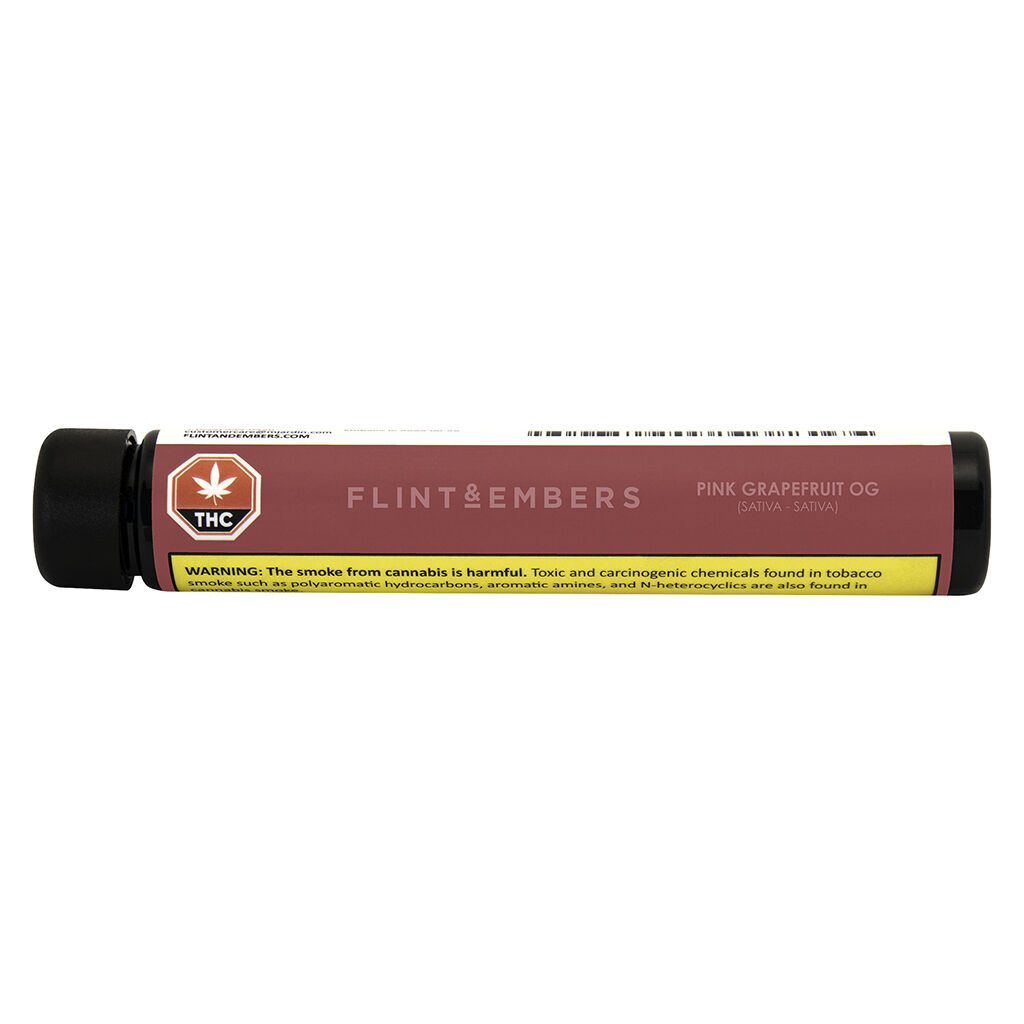 Flint & Embers - Pink Grapefruit OG Pre-Roll - 1x1g - Image 2
