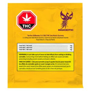 Highxotic - TenTen Stillwater 5:1 CBC:THC Live Rosin Gummy