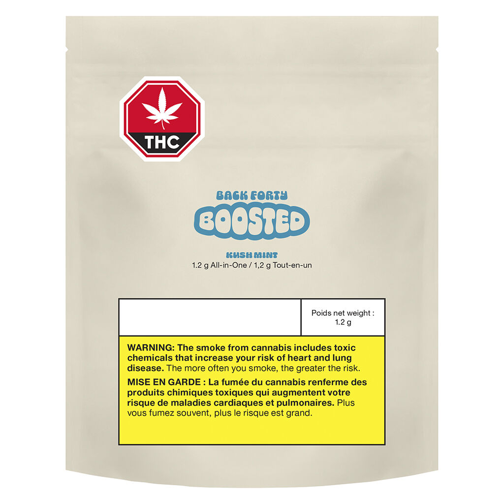 Back Forty - Kush Mint BOOSTED All-In-One Vape - 1.2g - Image 2