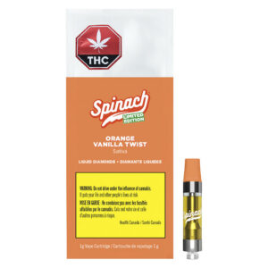 Spinach - Orange Vanilla Twist Liquid Diamonds 510 Thread Cartridge - 1g
