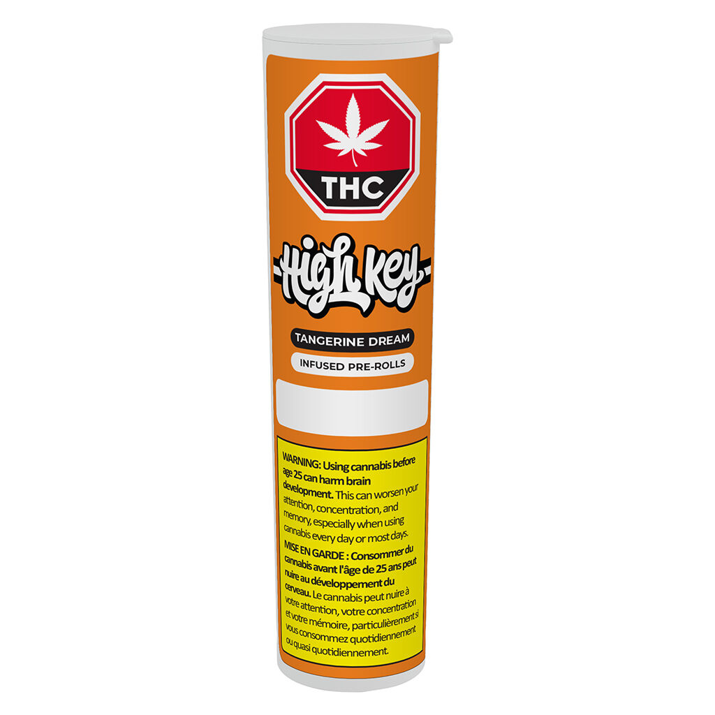 High Key - Tangerine Dream Triple Infused Pre-Rolls - 3x0.75g - Image 2