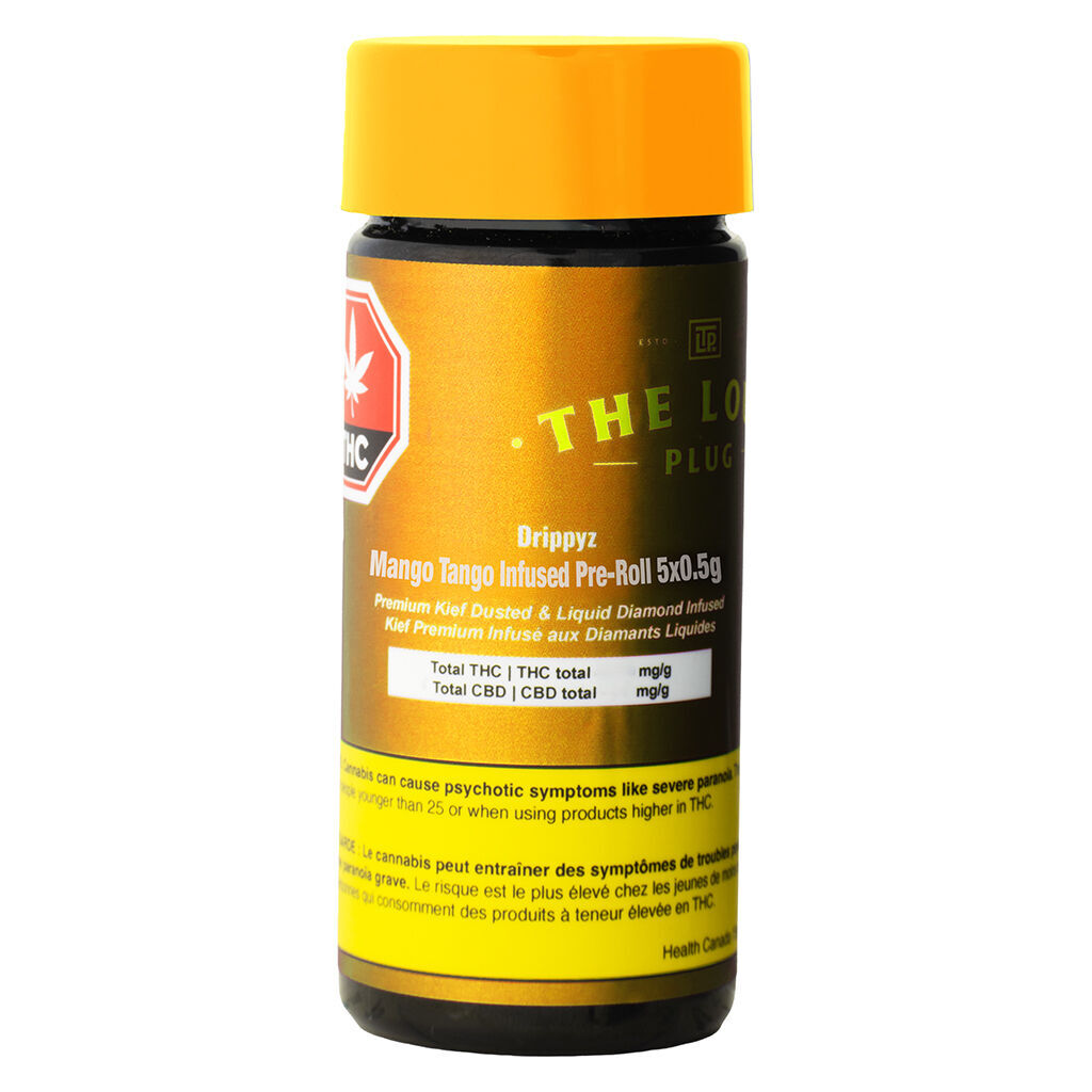 The Loud Plug - Drippyz Mango Tango Infused Pre-Rolls - 5x0.5g - Image 2