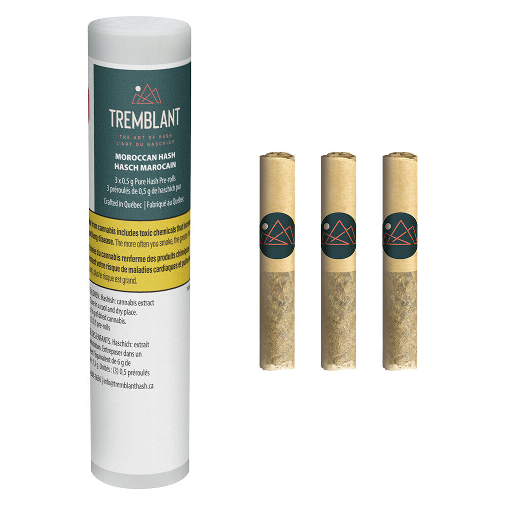 Tremblant Cannabis - Pure Moroccan Hash Pre-Rolls - 3x0.5g - Image 2