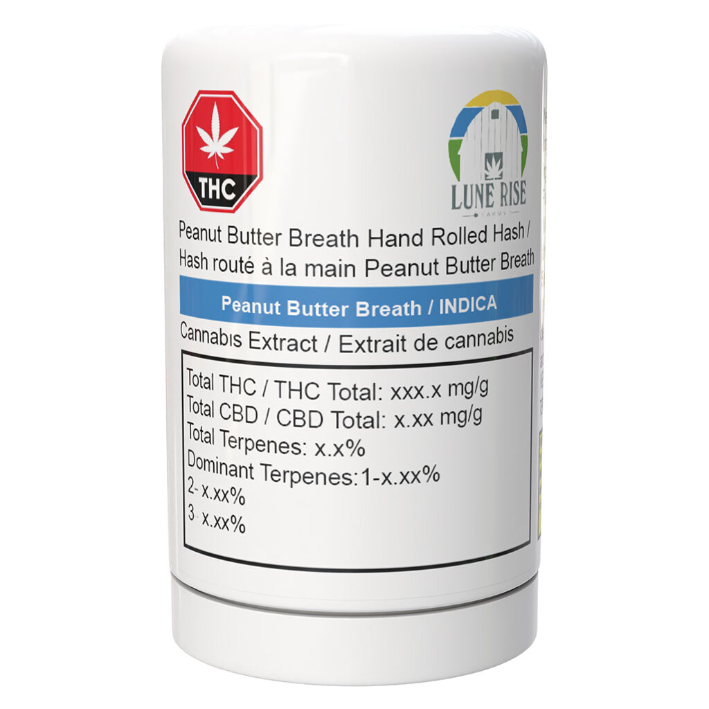 Lune Rise Farms - Peanut Butter Breath Hand-Rolled Hash - 2g - Image 2