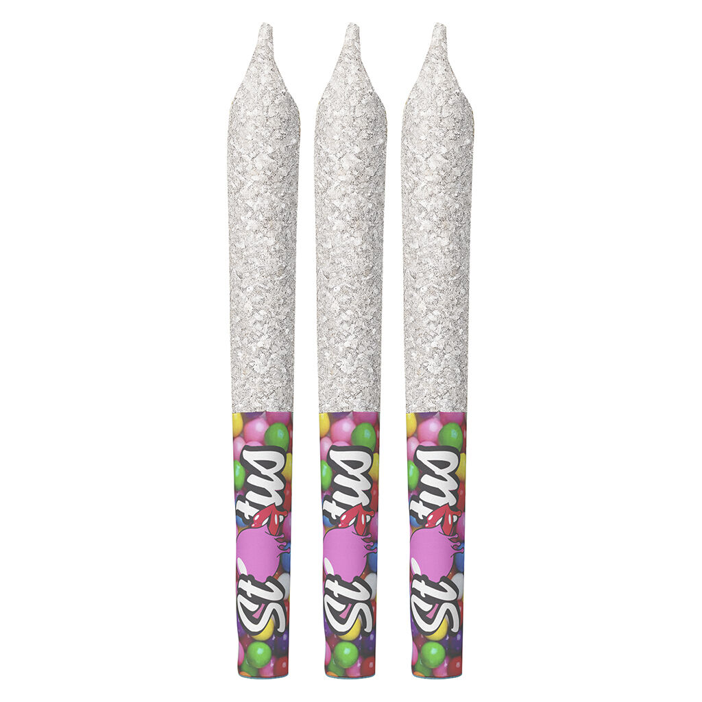 Status - Bubble Bubble Liquid Diamond Infused&Diamond Coated Pre-Rolls - 3x0.5g