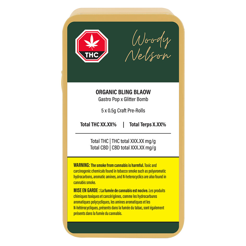Woody Nelson - Organic Bling Blaow Pre-Rolls - 5x0.5g