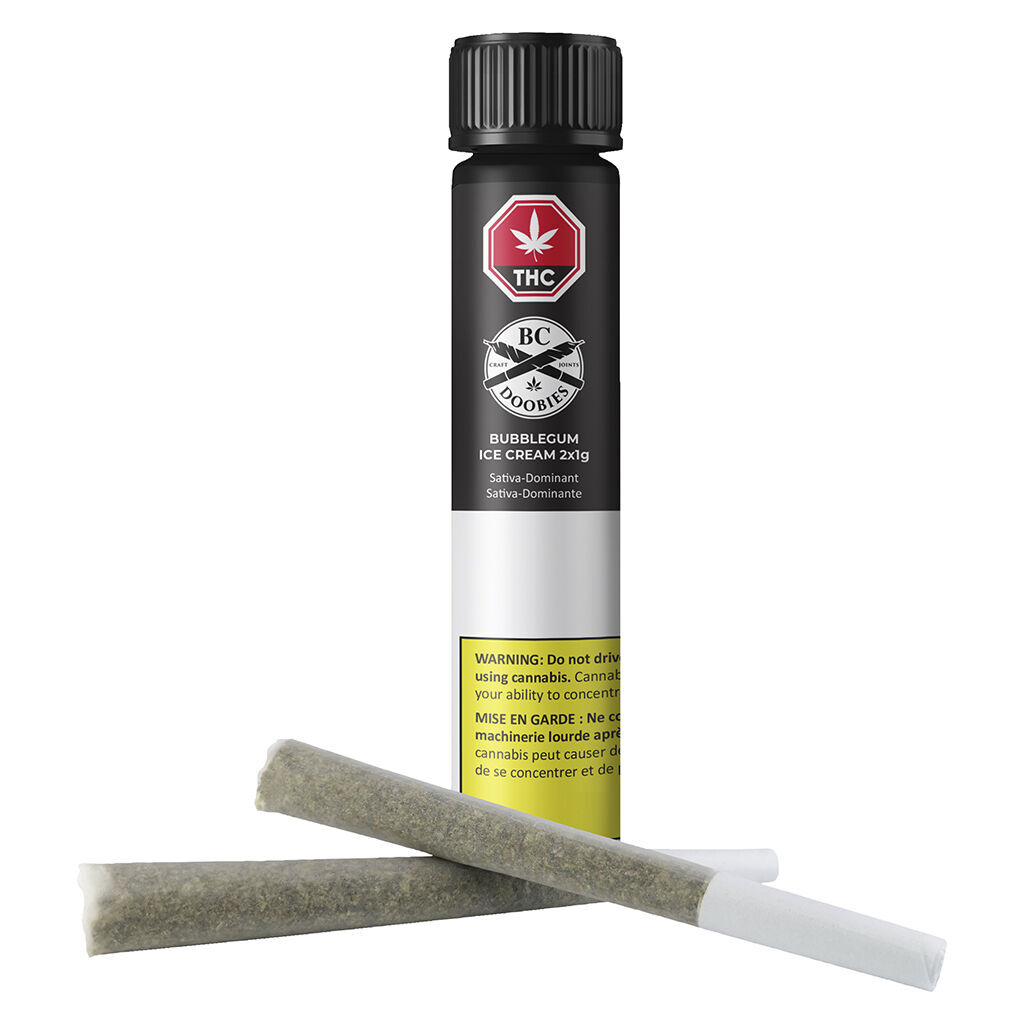 BC Doobies - Bubblegum Ice Cream Pre-Rolls - 2x1g