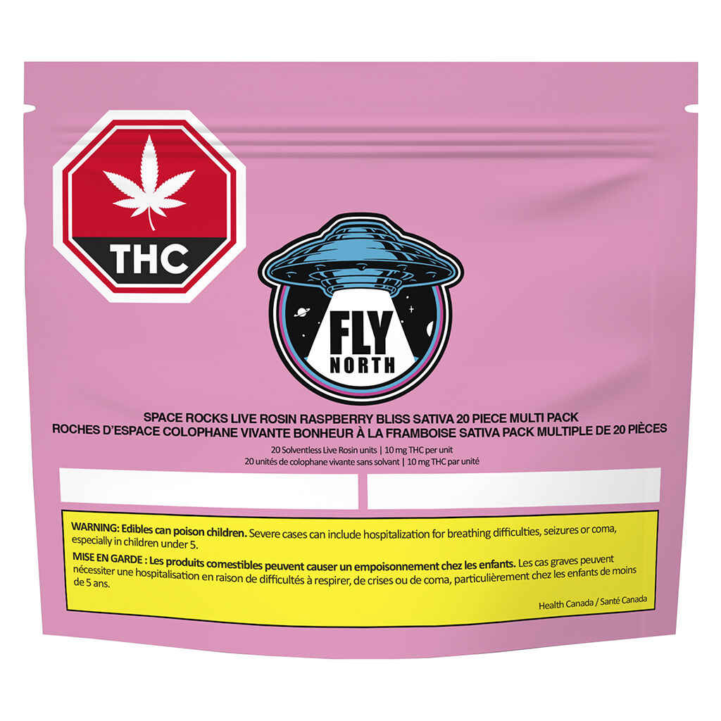 FLY NORTH - Space Rocks Live Rosin Raspberry Bliss Sativa - 200mg - Image 2