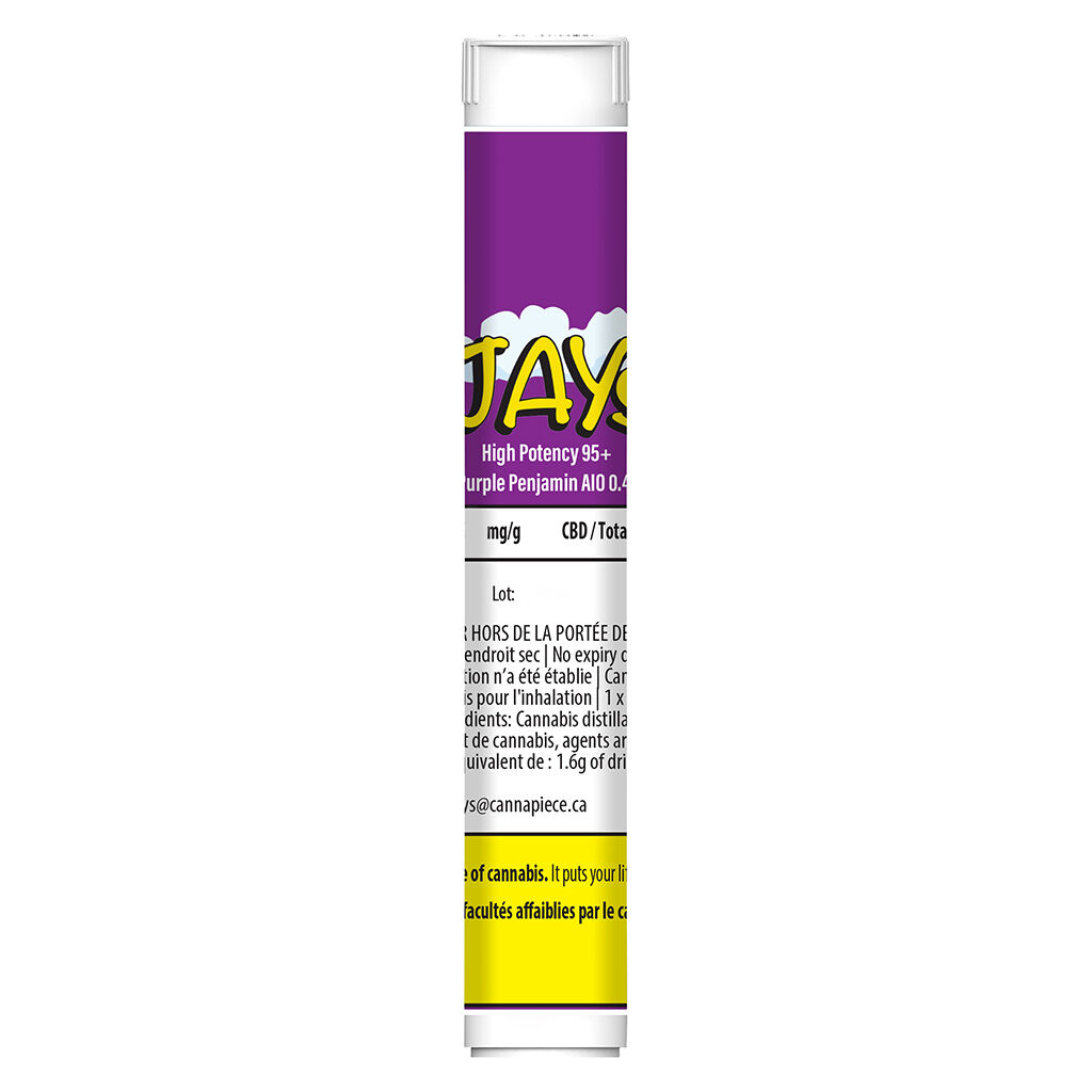 Jays - Purple Penjamin Disposable Vape - 0.4g - Image 2