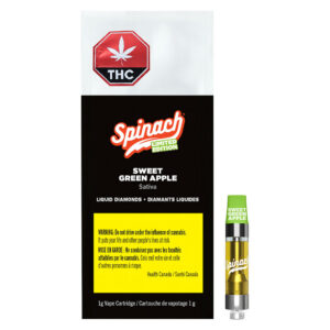 Spinach - Sweet Green Apple Liquid Diamonds 510 Thread Cartridge - 1g