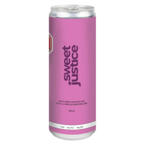Sweet Justice - Black Cherry Cream Soda Free 10THC + 10 CBG - 355ml