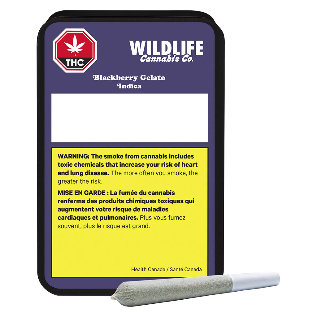 Wildlife Cannabis - Blackberry Gelato Pre-Rolls - 10x0.35g