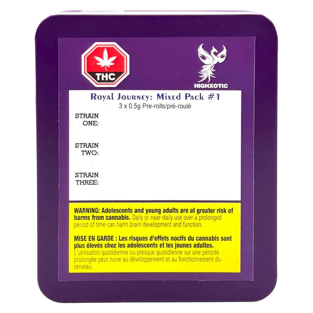HighXotic - Royal Journey: Mixed Pack #1 Pre-Rolls - 3x0.5g - Image 2