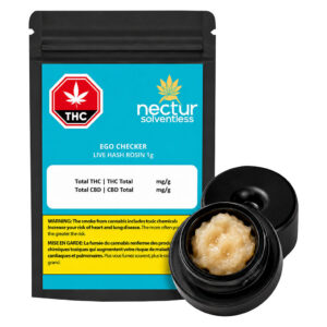 Nectur Solventless - Ego Checker Live Hash Rosin - 1g
